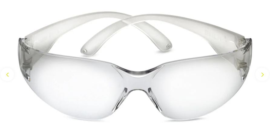 BOLLE BL30 SAFETY SPECTACLES PC CLEAR ASAF PC RIMLESS TRANSLUCENT TEMPLE