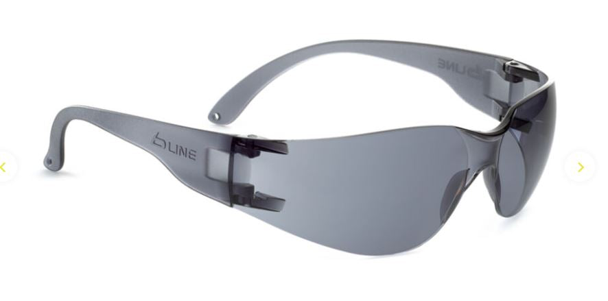BOLLE BL30 SAFETY SPECTACLES PC SMOKE ASAF PC RIMLESS TRANSLUCENT TEMPLE