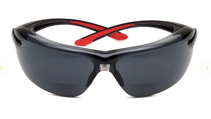BOLLE IRI-S SAFETY SPECTACLES PC SMOKE ASAF PC TPR RIMLESS READERS +2.5 - PACK OF 10