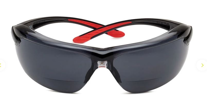 BOLLE IRI-S SAFETY SPECTACLES PC SMOKE ASAF PC TPR RIMLESS READERS +3 - PACK OF 10