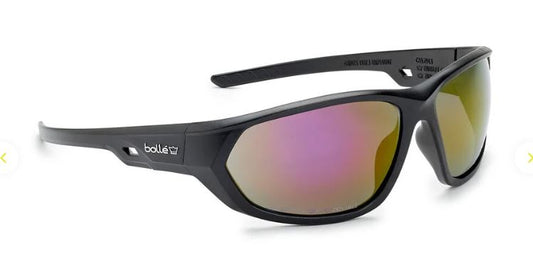BOLLE KOMET INDUSTRIAL SPECTACLE PC SMOKE FIRE FLASH AS BLACK PC FULL FRAME - PACK OF 10