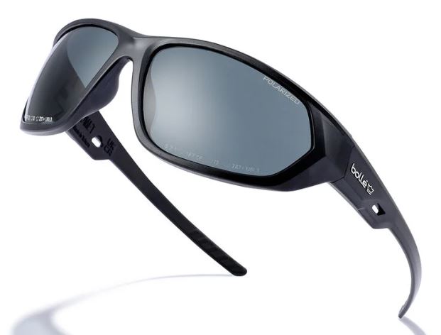 BOLLE KOMET INDUSTRIAL SPECTACLE PC SMOKE POLARIZED AS BLACK PC FULL FRAME - PACK OF 10