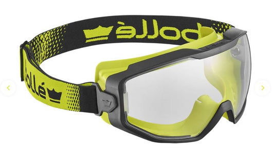 BOLLE SPECTRUM SAFETY GOGGLE PC CLEAR PLATINUM TOP BOTTOM INDIRECT VENTED - PACK OF 5