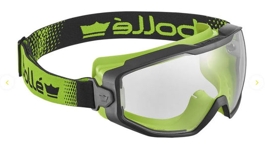 BOLLE SPECTRUM SAFETY GOGGLE PC CLEAR PLATINUM TOP BOTTOM SEALED - PACK OF 5