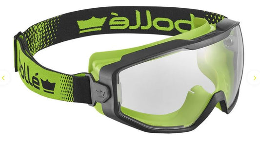 BOLLE SPECTRUM SAFETY GOGGLE PC CLEAR PLATINUM TOP BOTTOM SEALED WITH FOAM - PACK OF 5