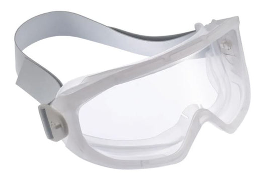 BOLLE SUPERBLAST SAFETY GOGGLE PC CLEAR PLATINUM LENS INDIRECT TOP VENTED TPR FRAME - PACK OF 5