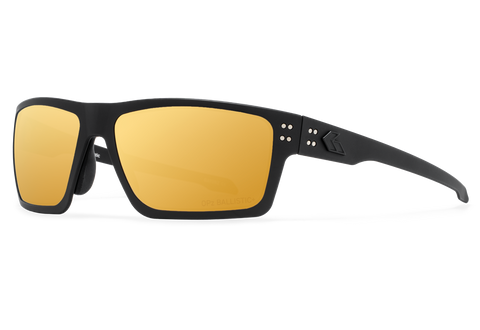 Ballistics / Black w/Black Logo / MILSPEC Ballistic Rose Optimized Polarized (OPz) w/ Gold Mirror w/Anti-Fog