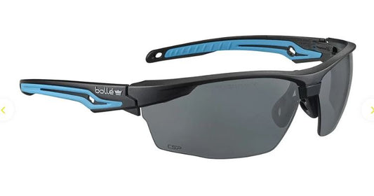 BOLLE TRYON SAFETY SPECTACLES PC SMOKE PLATINUM PC TPR GO GREEN - PACK OF 10