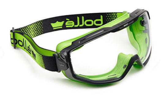 BOLLE UNIVERSAL GOGGLE SAFETY PC CLEAR PLATINUM - PC/TPR TOP BOTTOM SEALED WITH FOAM - PACK OF 5