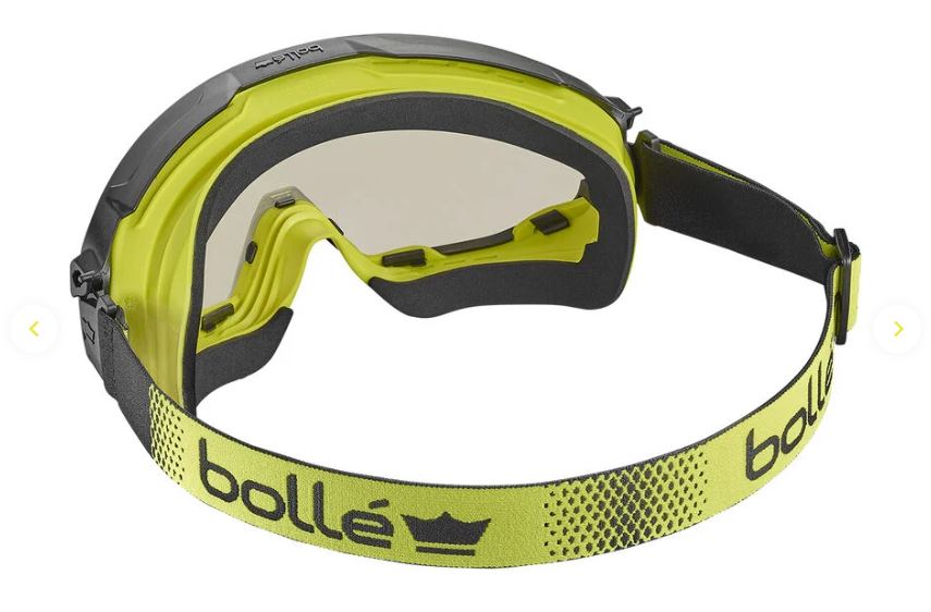 BOLLE UNIVERSAL GOGGLE SAFETY PC COPPER PLATINUM - PC/TPR TOP BOTTOM INDIRECT VENTED WITH FOAM - PACK OF 5