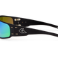 magnum black silver green polar side