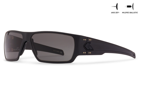 Ballistics / ANSI Z87.1+ MILSPEC Ballistic Smoke w/Anti-Fog / Black w/Black Logo
